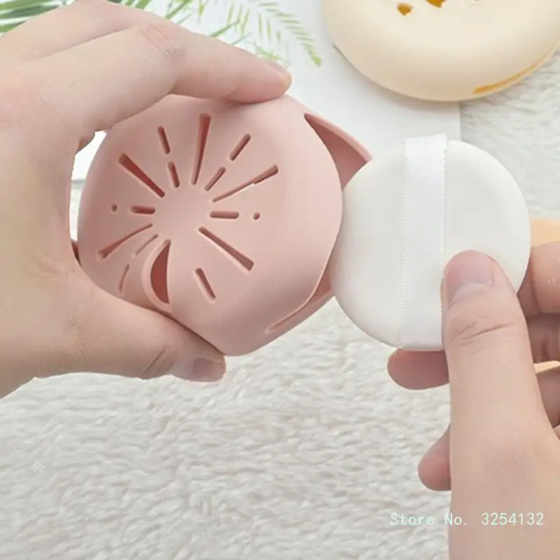 Silicone Beauty Make Up Blenders Case Hộp đựng bọt biển trang điểm Hộp đựng bông trang điểm