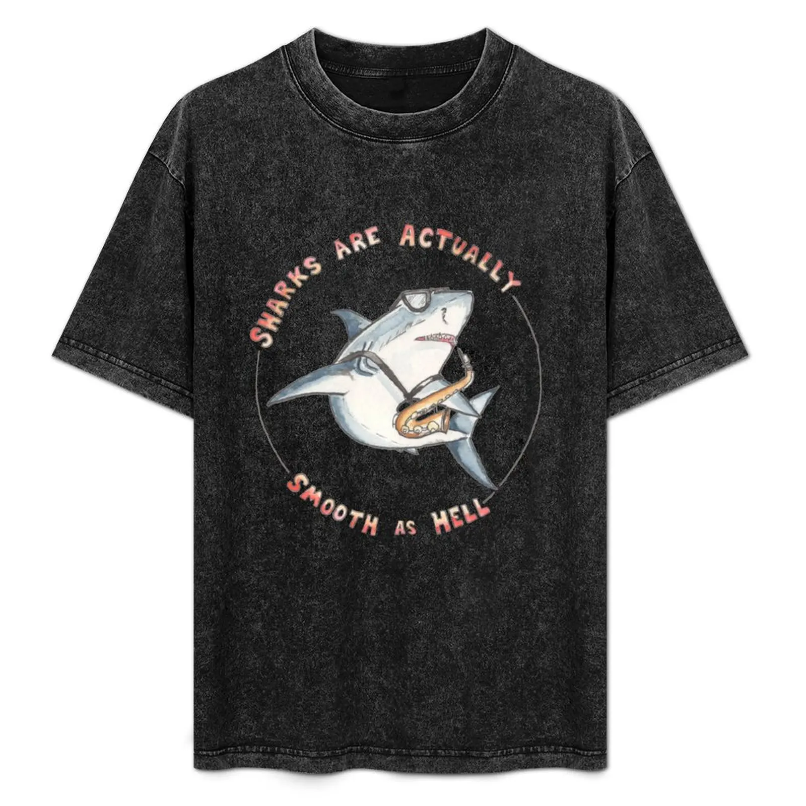 Sharks are Actually Smooth T-Shirt oversized graphic tee vintage graphic tee anime t shirts baggy shirts mens clothes