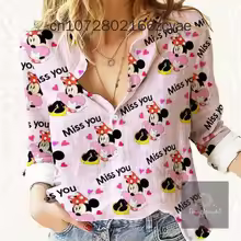 Disney Mickey Mouse Women's Blouses Shirt