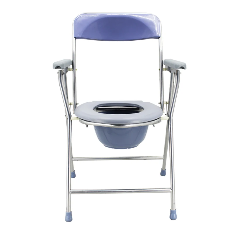 China Hot Sale Hospital Bathroom Folding Toilet Chair/ Commode Chair/Potty Chair Adult For Elderly With Seat