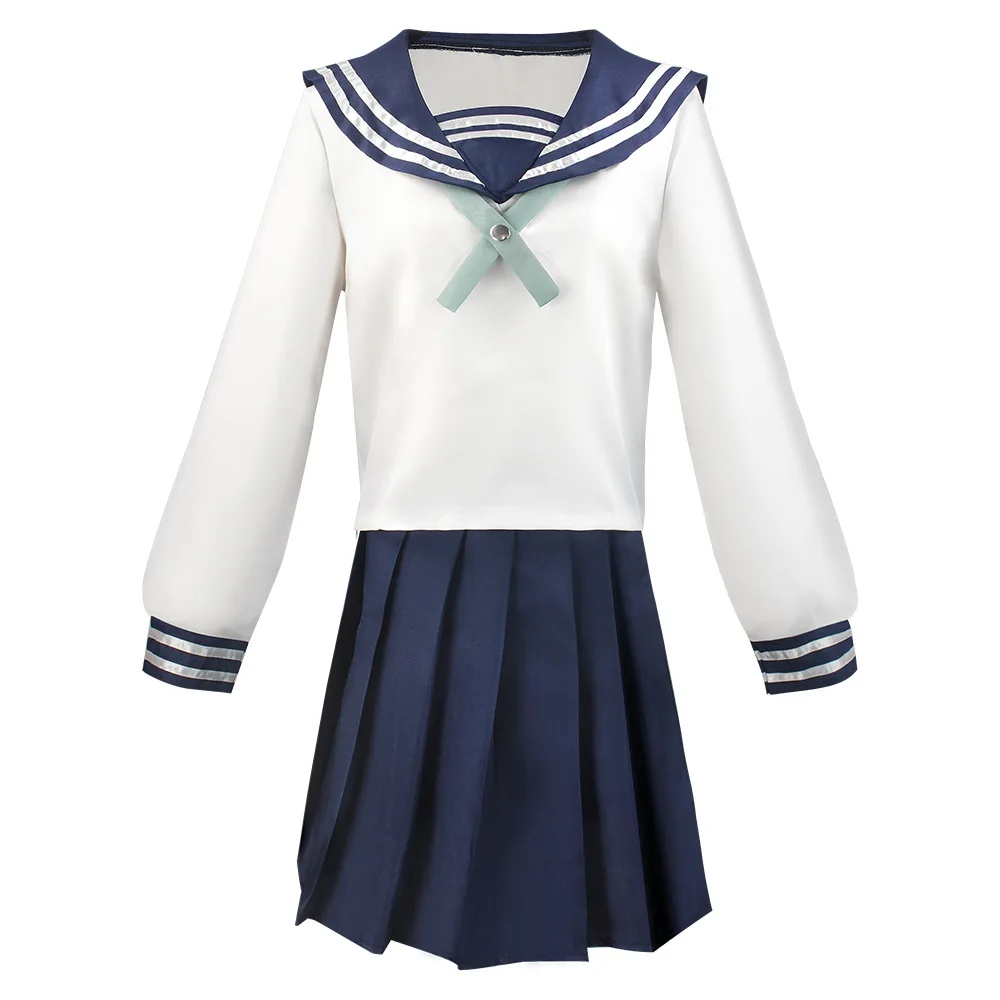IN STOCK Anime Amanai Riko Cosplay Sailor JK Suit Dress Outfit Uniform Sets Halloween Women Girls Costume view 3