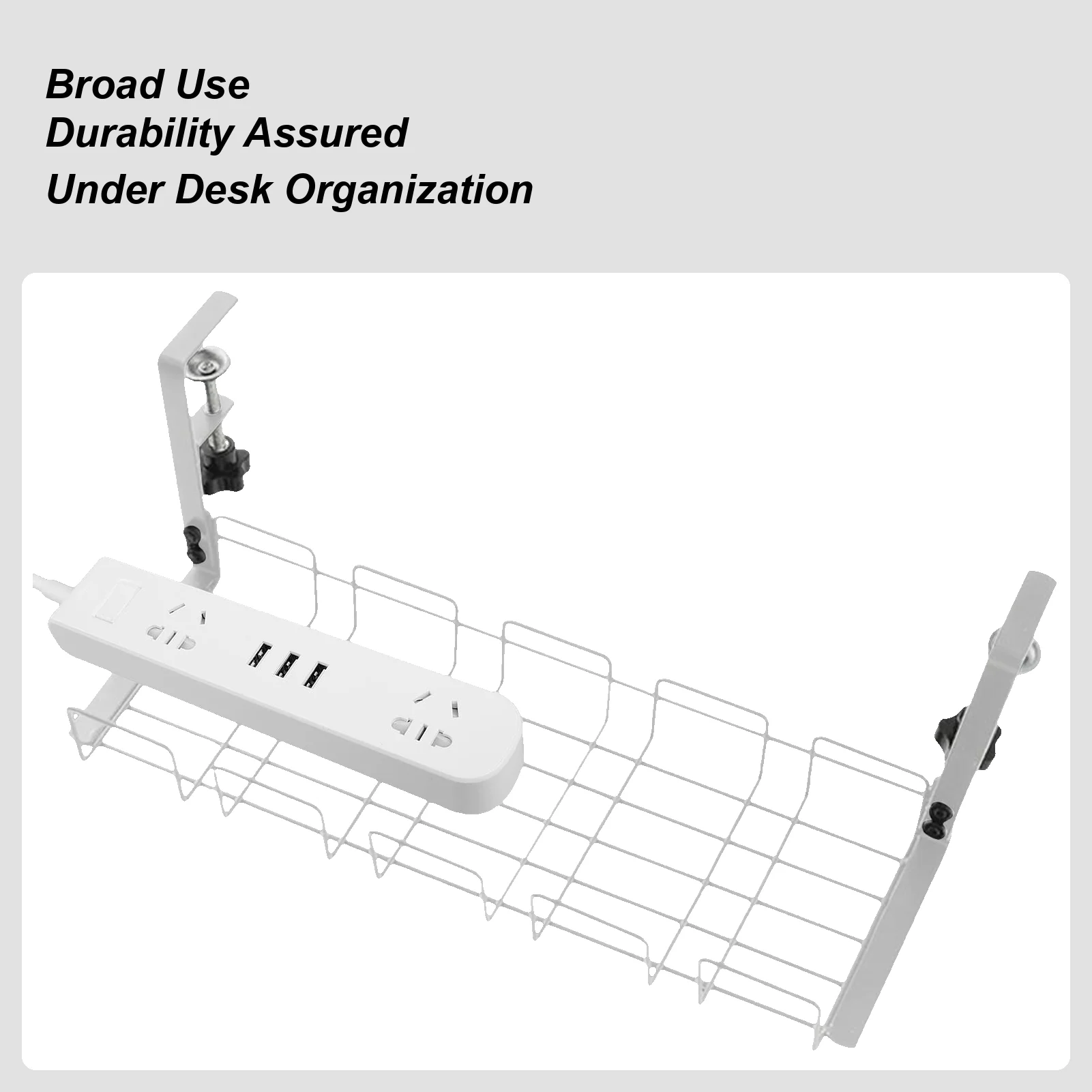 

Wire Management Under Desk Cable Organizer Basket Wire Organization Basket For Home Office Dining Table Study Studio Setups