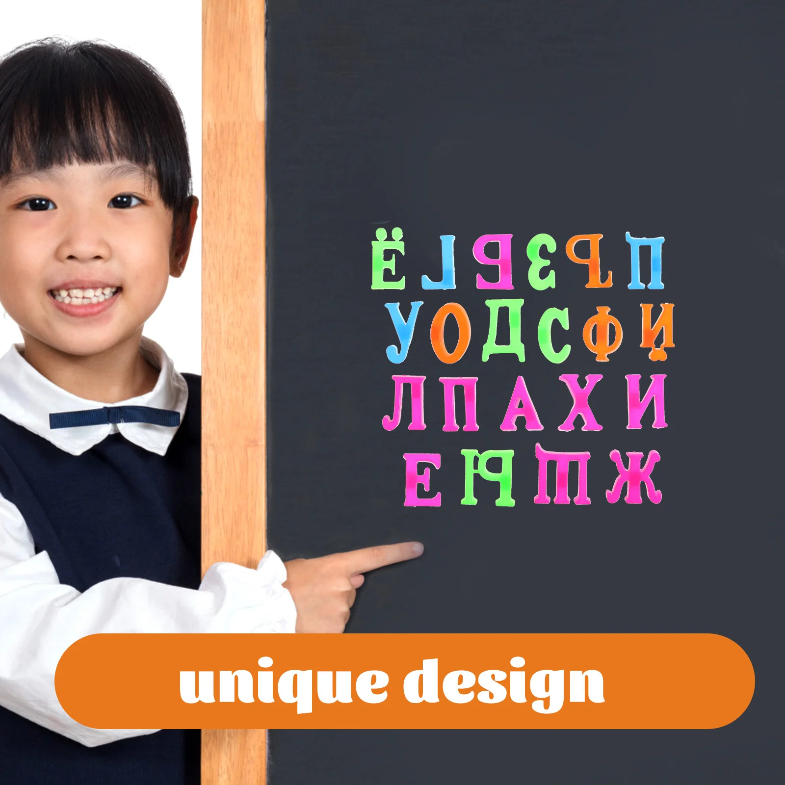 2 세트 자석 알파벳 문자 플라스틱 문자 스티커 러시아어 학습 냉장고 장식 교육용