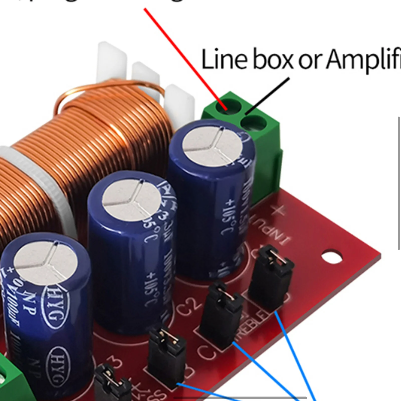 YLY-2088 2 Way Crossover Filters Module Full Range Treble Bass