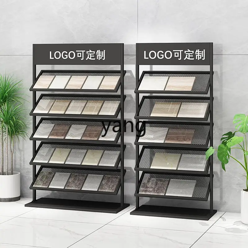 LTT Multifunctional Shoe Rack Metal Sample Board Mobile Color Board Shelf