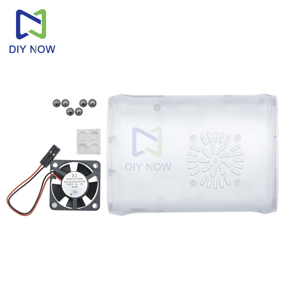 voor Raspberry Pi-behuizing met ventilator en koellichaam: behuizing en ventilatorcombinatieframe voor Raspberry Pi Model 2/B+
