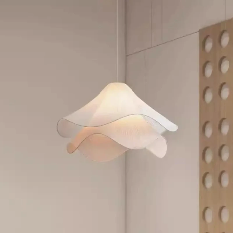 

Nordic Flowers Cloth Pendant Lights for Dinging Room Kitchen Chandelier Indoor Lighting Bedroom Atmosphere Hanging Lamp Fixtures