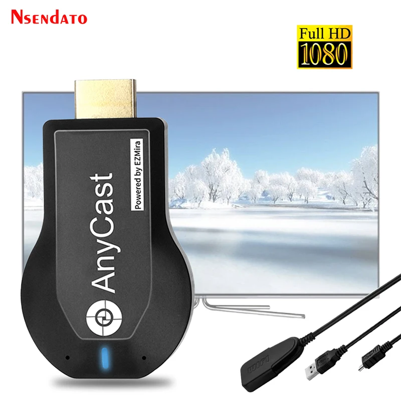 

Anycast m2 ezcast Miracast Any Cast Wireless for DLNA AirPlay Mirroring HD TV Stick Wifi Display Dongle Receiver for IOS Android