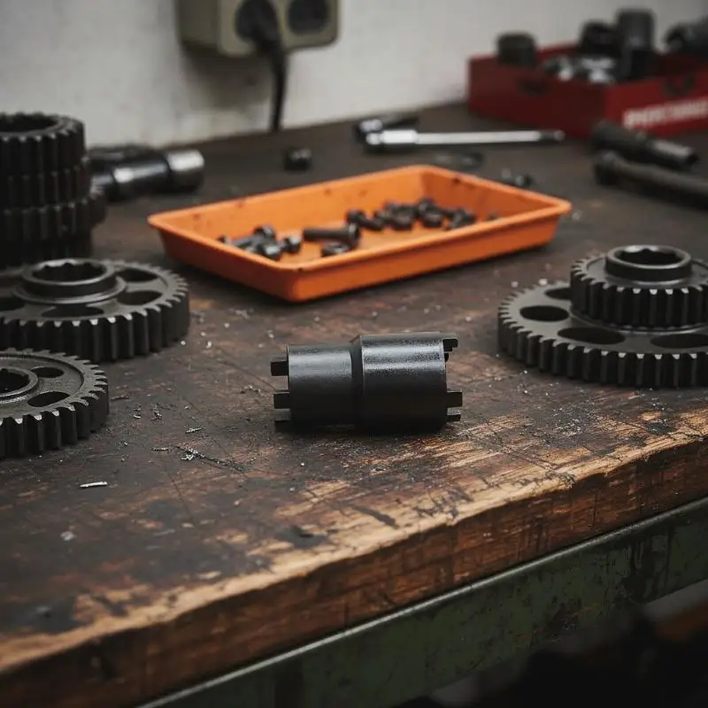 

【L】Motorcycle Nut Removal Tool Double Headed Clutch Lock Nut Wrench 4 Pronged Spanner Adjustable for Various Bike Models