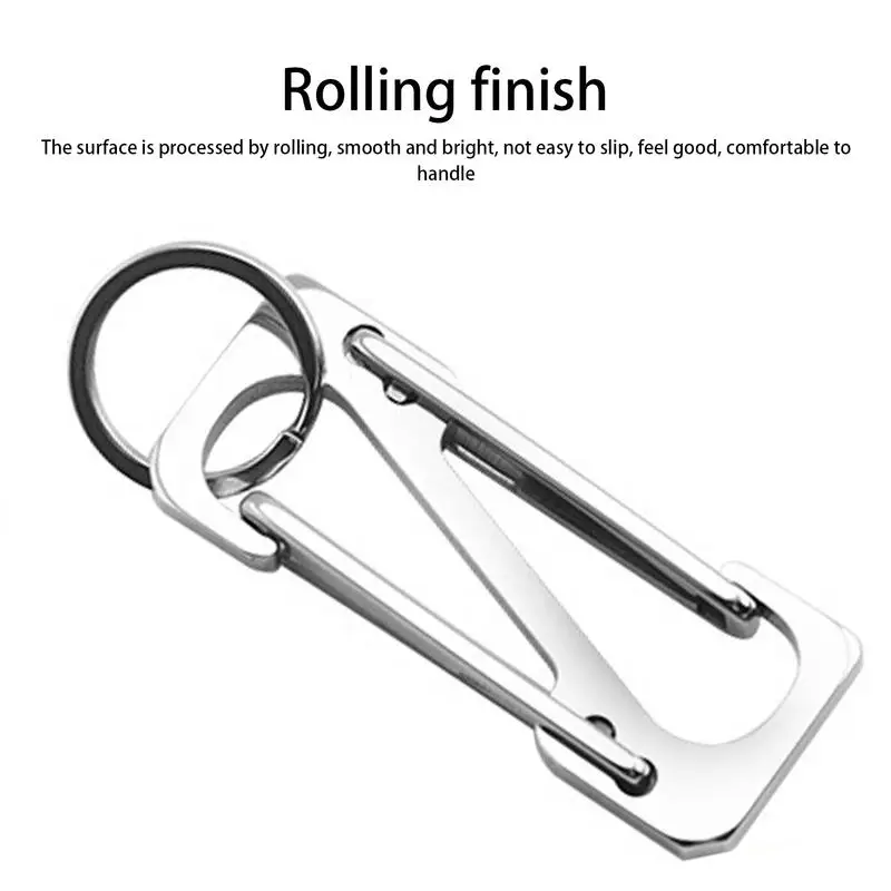 Locking Carabiner With Keyring Key Holders Clip Quick-Release Multi-Tool Key Holder For Camping Climbing Outdoor