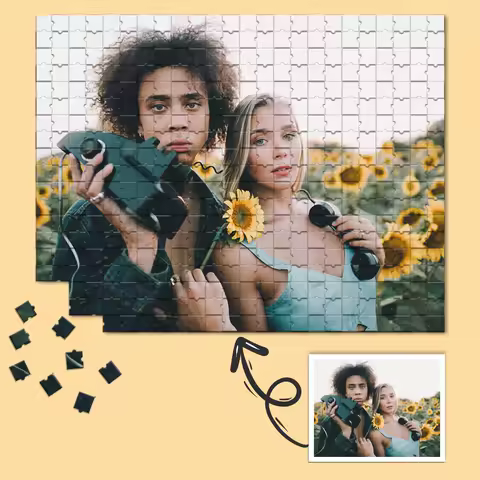 Custom Photo Puzzle Maker,Personalized Picture Jigsaw for Couples/Family,DIY Gift Idea, custom portrait jigsaw,anniversary gift
