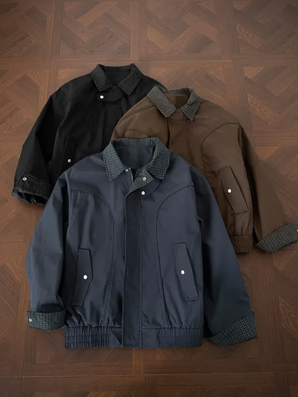 

Men's Faion Casual Jaet Luxury Lightweight Trendy Autumn Spring Workwear Sle Versatile Outerwear Polyester Fiber Long S...