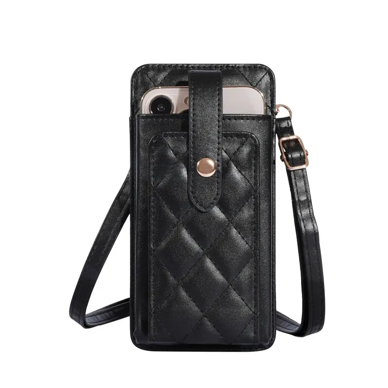 Fashion Single Shoulder Crossbody CellPhone Bag Mini Versatile Satchel Multi CardPosition Card Bag Keycase Female