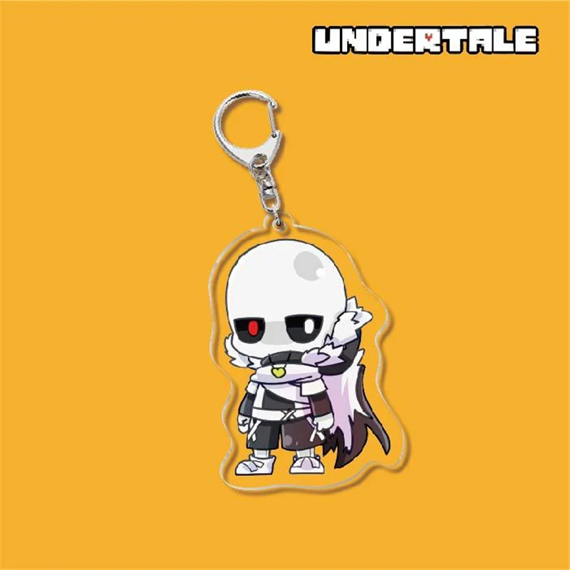 Original Anime Undertale Sans Cosplay Keychain Funny Cosplay Cartoon Keys holder Bag Pendant Fans Collectible Jewelry Men Gifts