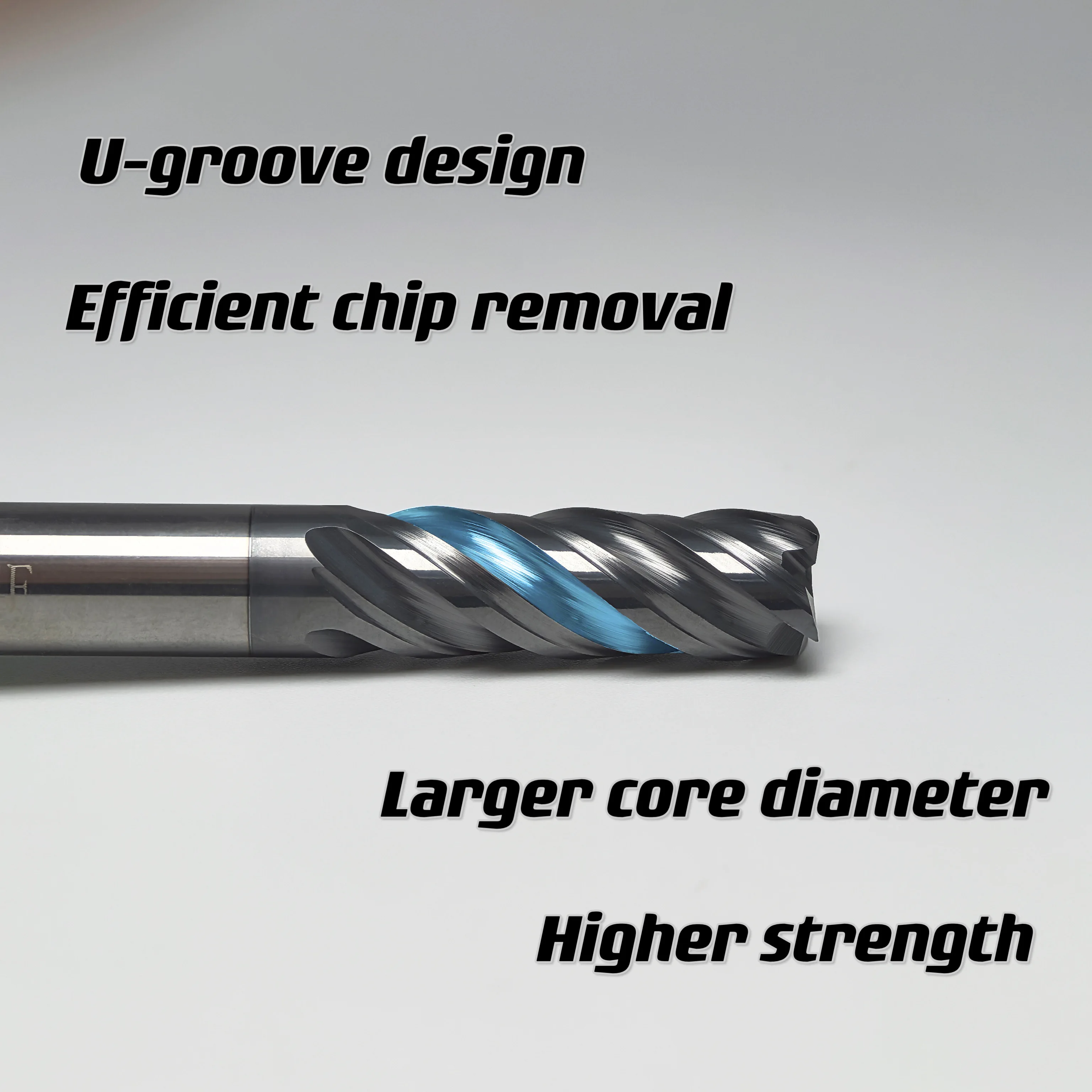 Endmills HRC 70 CNC hardmetalen frees Wolfraamstaalfrees 4 fluiten 6 8 10 12 16 20 mm Frees Metaalsnijder Freesgereedschap