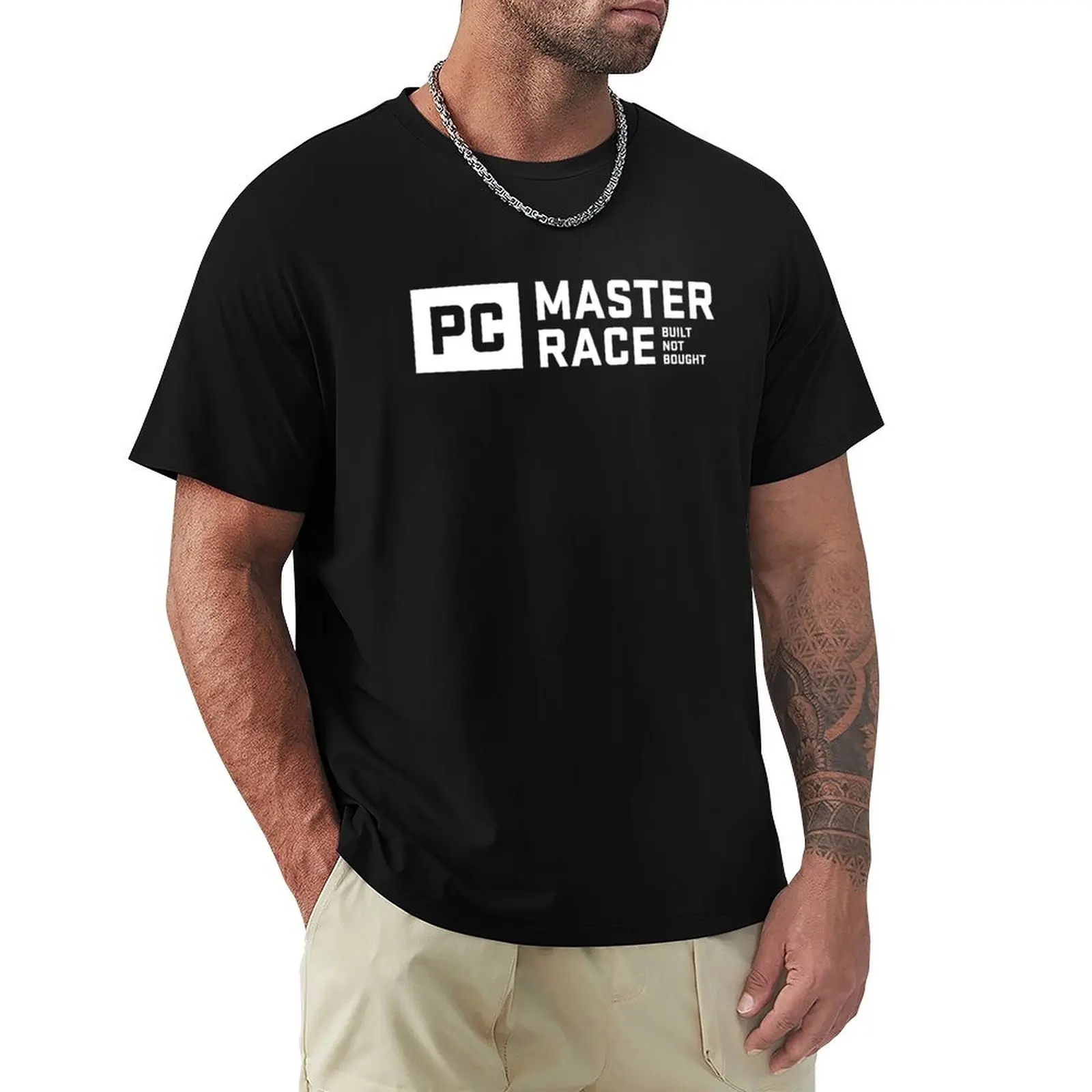 

PC Master Race Built Not Bought Glorious T-Shirt anime clothes customizeds plain oversized black t-shirts for men