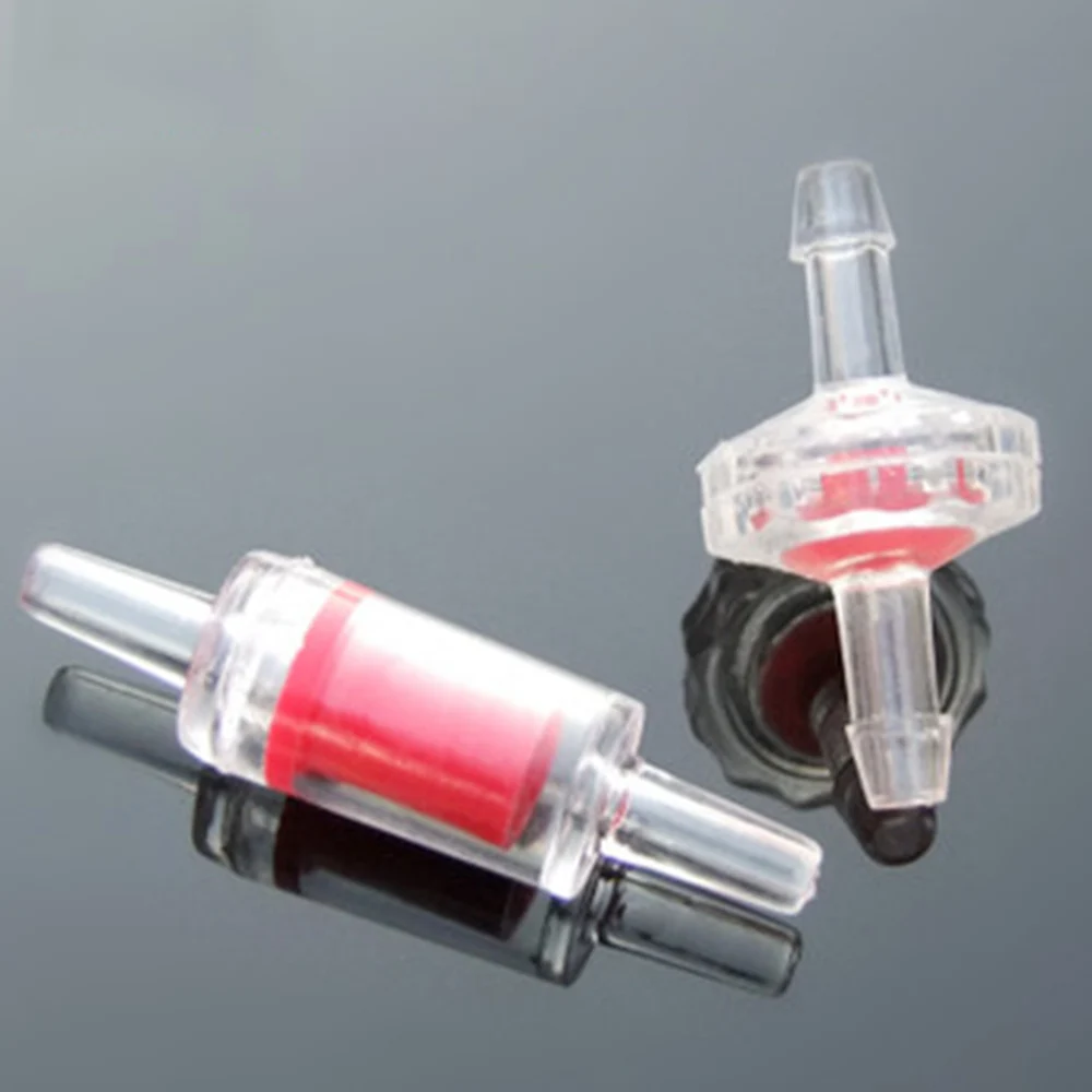 

1PCS 3 / 4 / 5 / 7 / 10mm Plastic One Way Inline Check Valve Gas Air Liquid Water Fluids Valve Equal-diameter Aquarium Air Pump