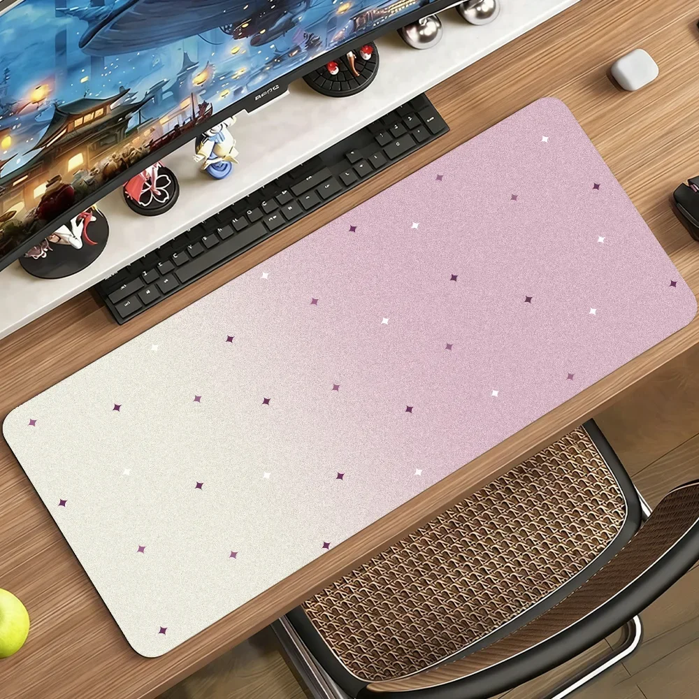 Matte Finish Gradient Stars Mouse Pad For Office Gaming And Keyboards Non Slip Large Waterproof