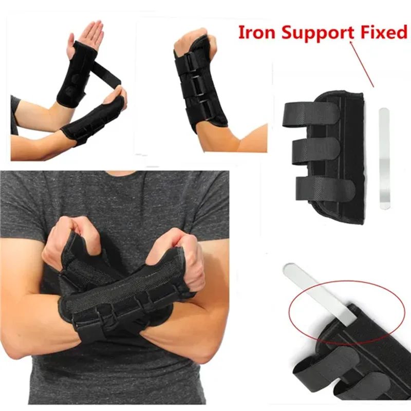 Wristband Hand Wrist Guard Support Brace Splint Carpal Tunnel Arthritis Sprain Right/Left Gym Strap Pain Relief Wrap Bandage