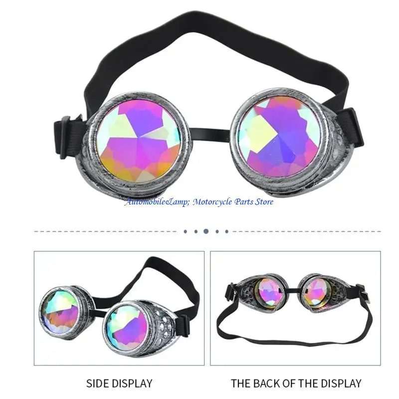 

H7BD Steampunk Glasses Goggles Sunglasses Retro Vintage Punk Cosplay Eyewear