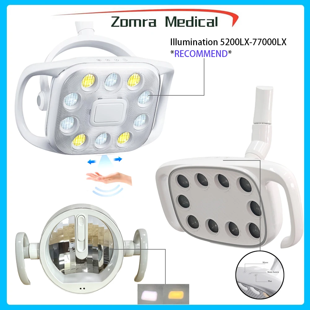 Professional Dental LED Oral Light DMS-D100 MS-D100 AC12-24V Induction Touch Adjustable for Dental Clinic Chair Unit