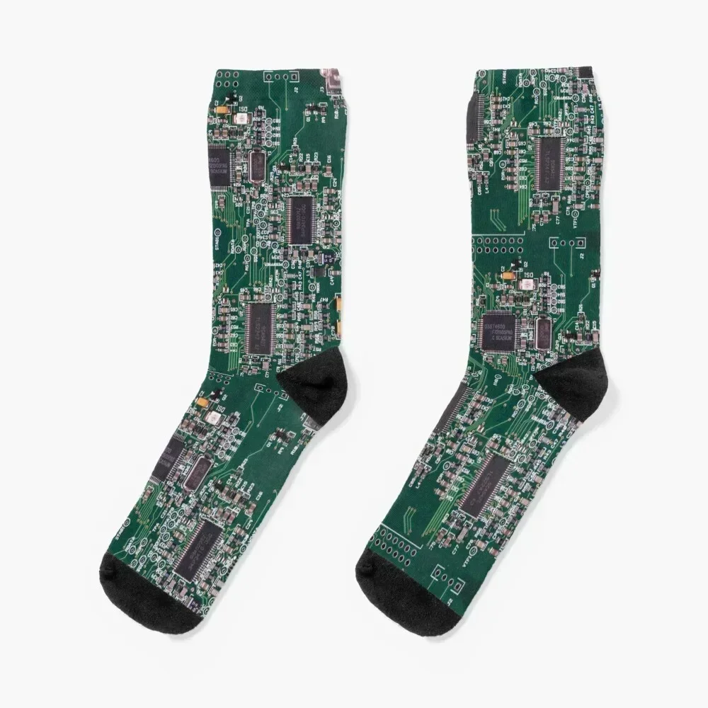 Green technology wonderful electronic board Socks sport hip hop Toe sports Male Socks Women's