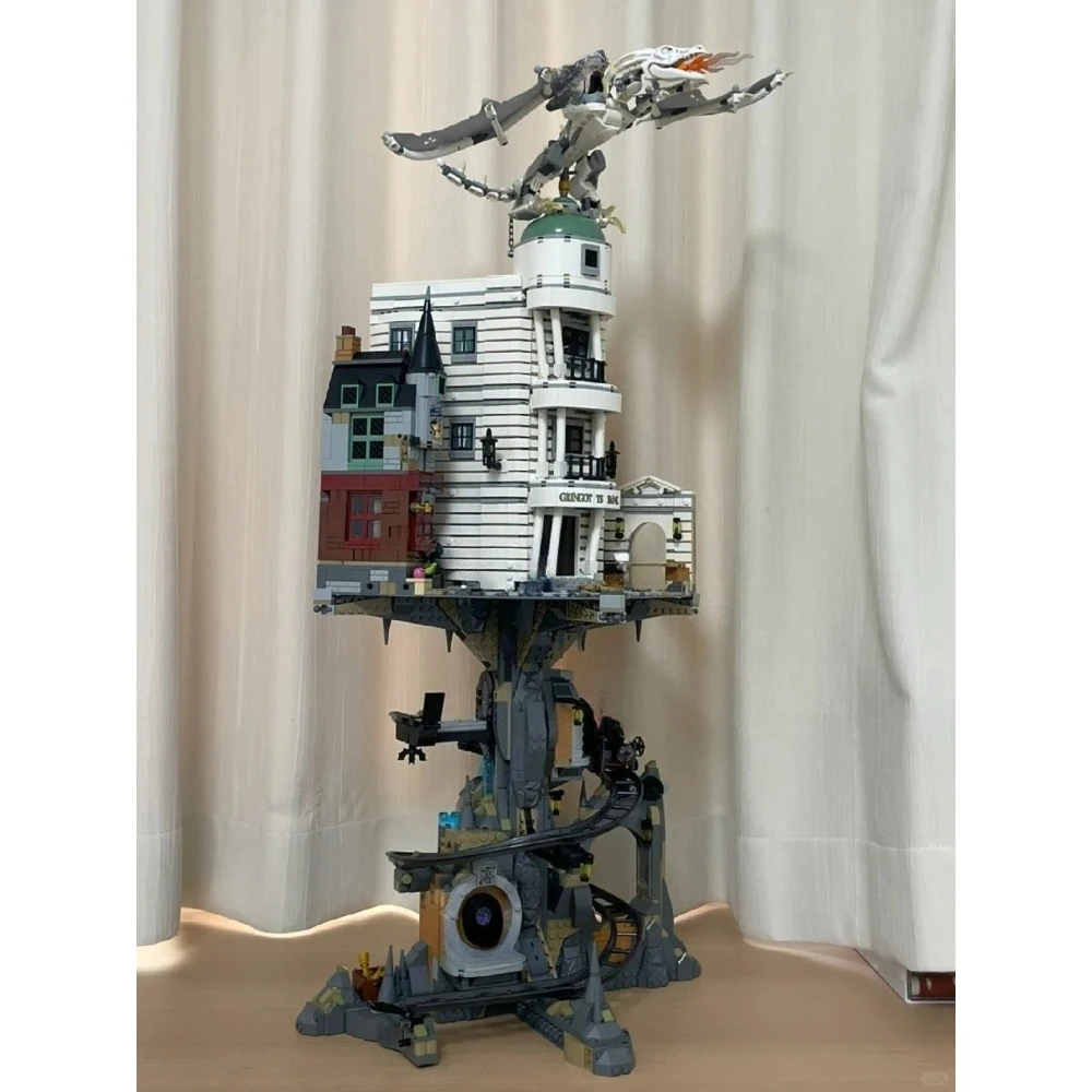 Kit de blocs de construction de modèles Bank Cities Street View, ensembles compatibles avec les particules Legoed, adaptés aux cadeaux de noël 76417