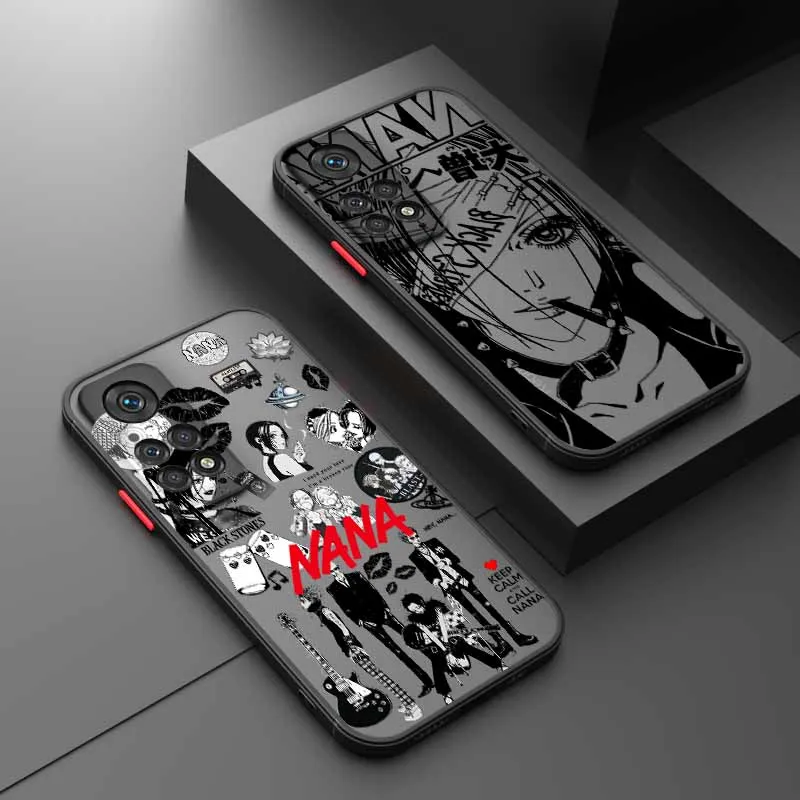 

Anime Cool Nana Osaki Line For Xiaomi Redmi Note 14 13 12S 12 Turbo 11T 11E 11S 10S 10 Pro Plus Max Frosted Phone Case