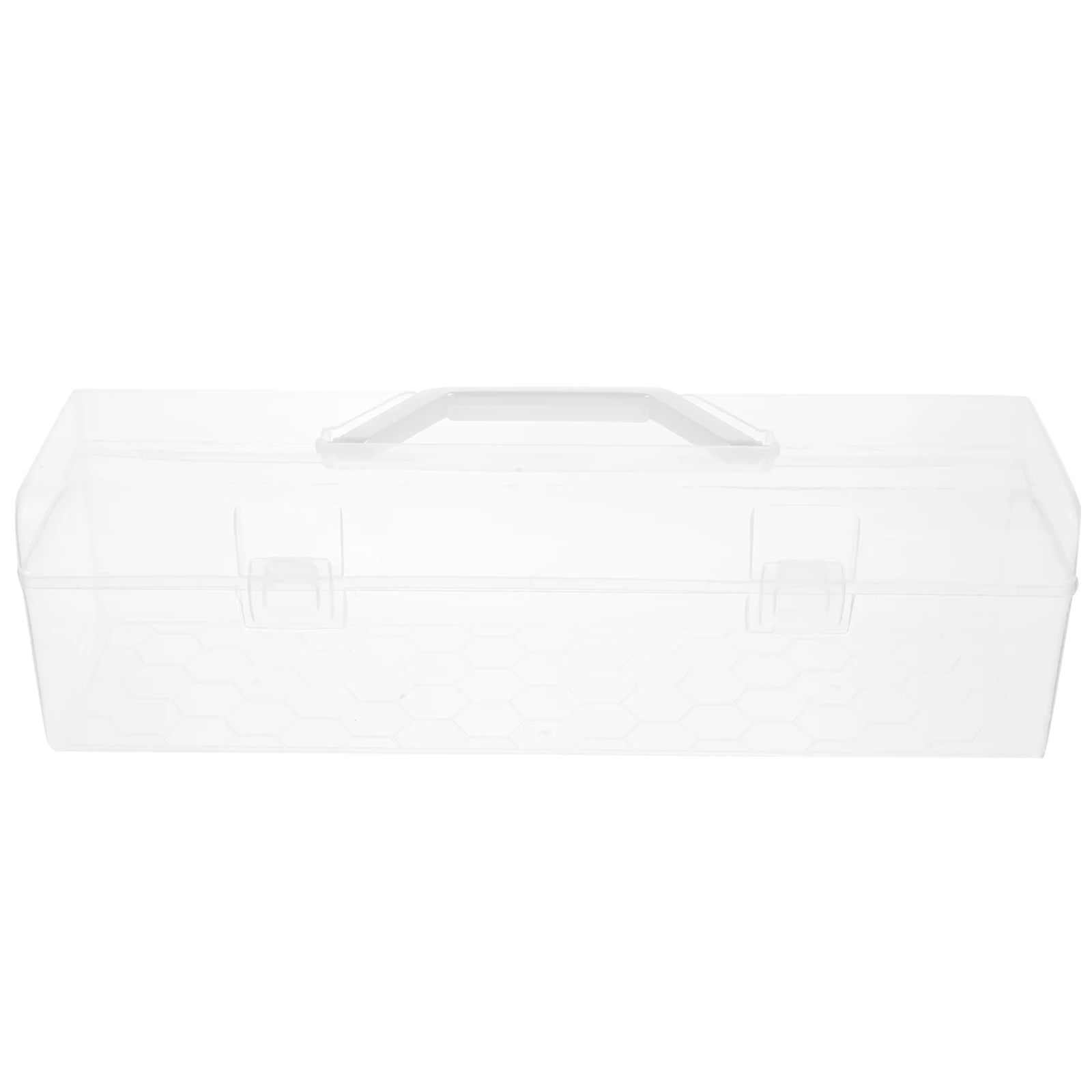 

Portable Large Clear Storage Box for Painting Brushes Wear Resistant Material Handheld Organizer Case Lightweight