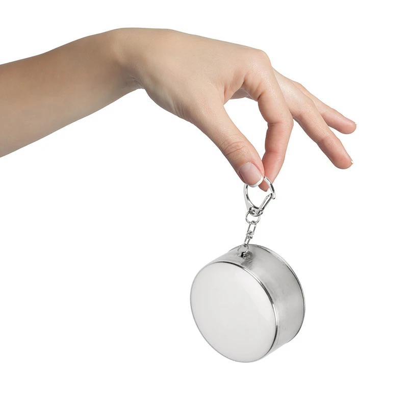 1 قطع الفولاذ المقاوم للصدأ كوب قابل للطي المحمولة كوب شرب المياه قابل للسحب تلسكوبي للطي أكواب السفر في الهواء الطلق أدوات المائدة