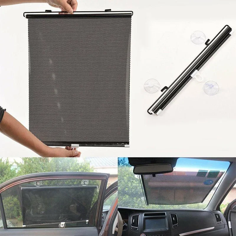 

Car Windshield Sunshade Automatic Rolling Solar Protection UV-protective Curtains Sunscreen and Insulation Car Accessories