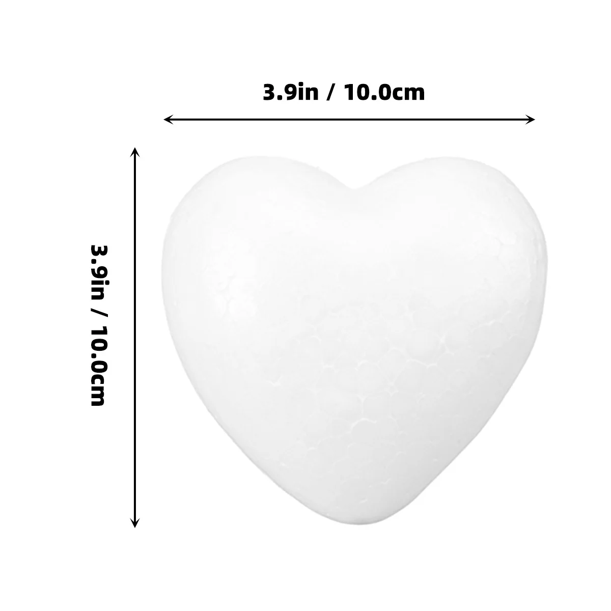 5Pcs Foam Heart Shaped DIY Crafting Supplies Heart Shape Modeling for Party Decoration Gift Foams Modeling