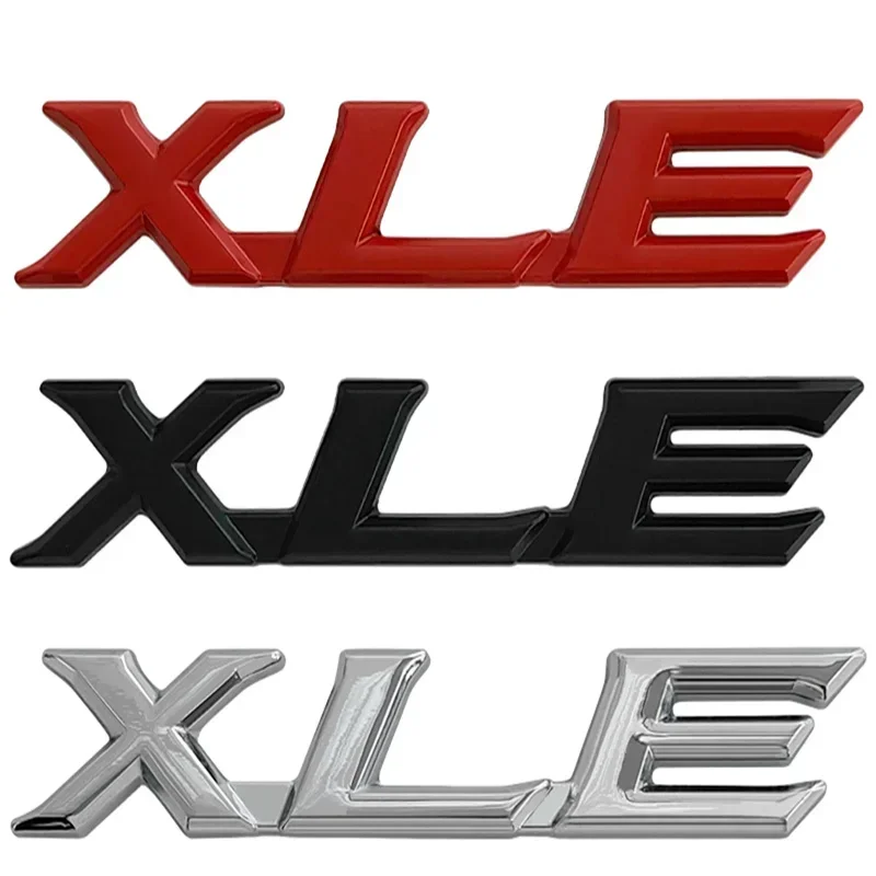 

Metal 3D Car Rear Trunk Badge Letter Sticker for Toyota XLE Emblem Highlander Carmy Avalon Yaris Hilux Auris Prius Rav4 Corolla