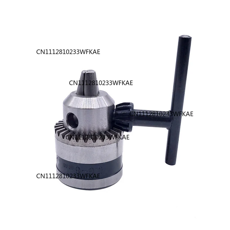 1pcs  Thread Drill Chuck 0.6-6mm B10 3/8 24UNF Conversion Drill Chuck Wrench Into Electric Drill Keyless 3 Jaw Chuck
