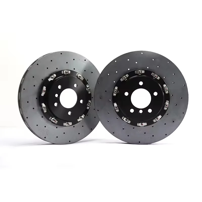 Racing High-Strength Carbon-SiC Brake Discs - 40% Lighter Than Steel Ideal for Supercars & Racing Machines for Ferrari 488 Pista