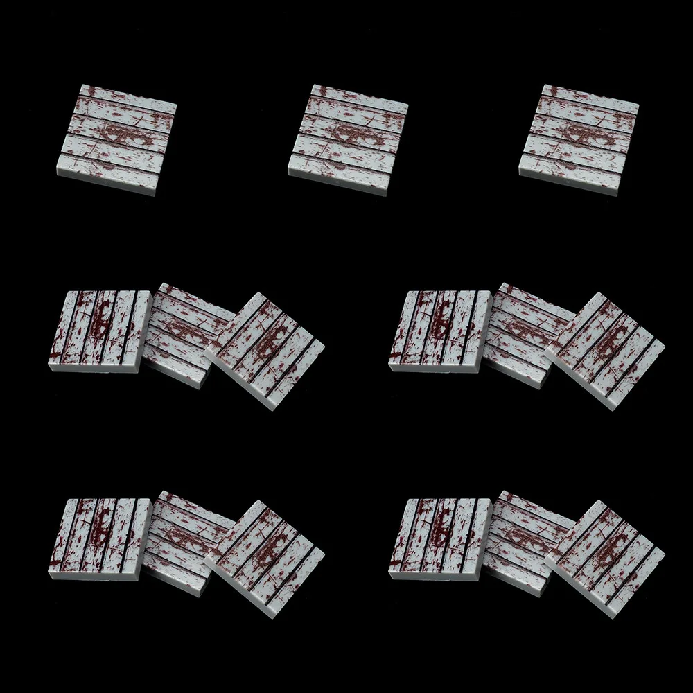 MOC 10PCS 3068 Scena Compatibile Bordo di Corrispondenza Mattoni Ruggine Pavimento Modello Stampato Building Block Giocattolo Adulti Ragazzi Regalo di Festa