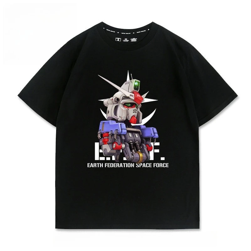 Mobile Suit Gundam Anime MSZ-006 Bedrucktes T-Shirt Herren- und Damen-T-Shirt Herren-Top-Sport-T-Shirt 2026 Sommer Neues T-Shirt