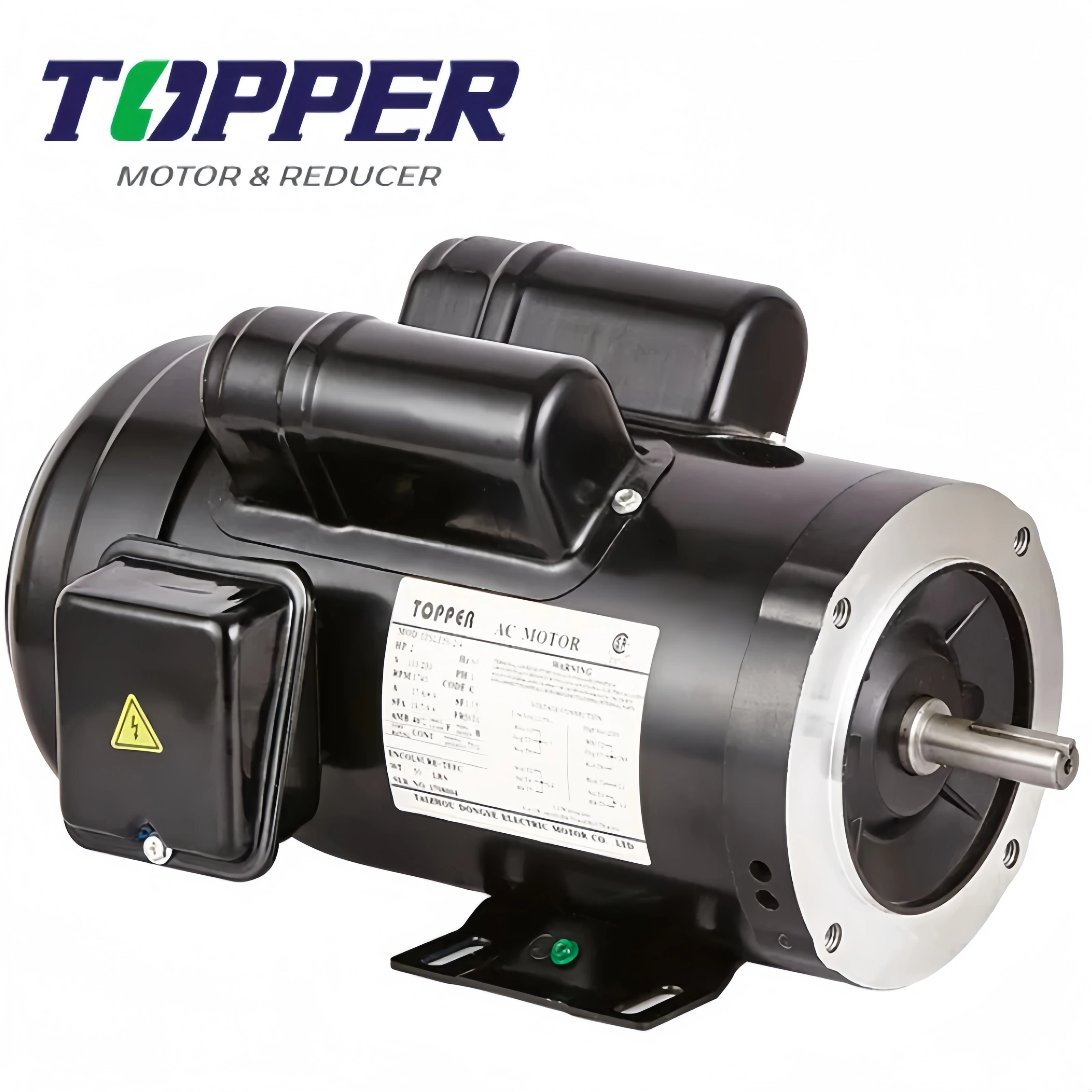 Motor de inducción monofásico estándar NEMA de 2HP, velocidad nominal de 1725 Rpm, voltaje de 400V CA, frecuencia de 60Hz, función de protección cerrada