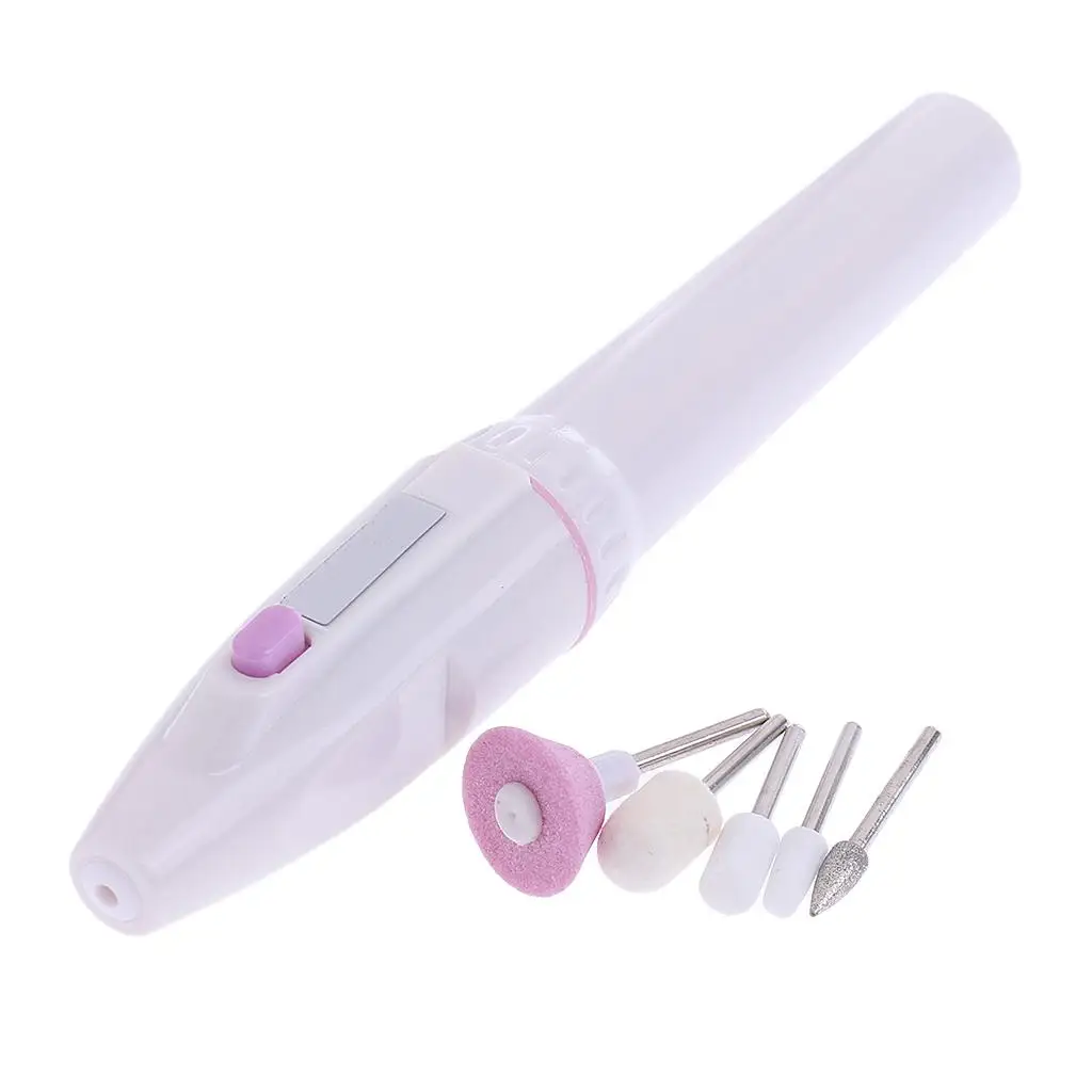Resin Craft Grinding Machine White Electric Nail File Drill Lightweight Polisher for Model Tool Kit DIY