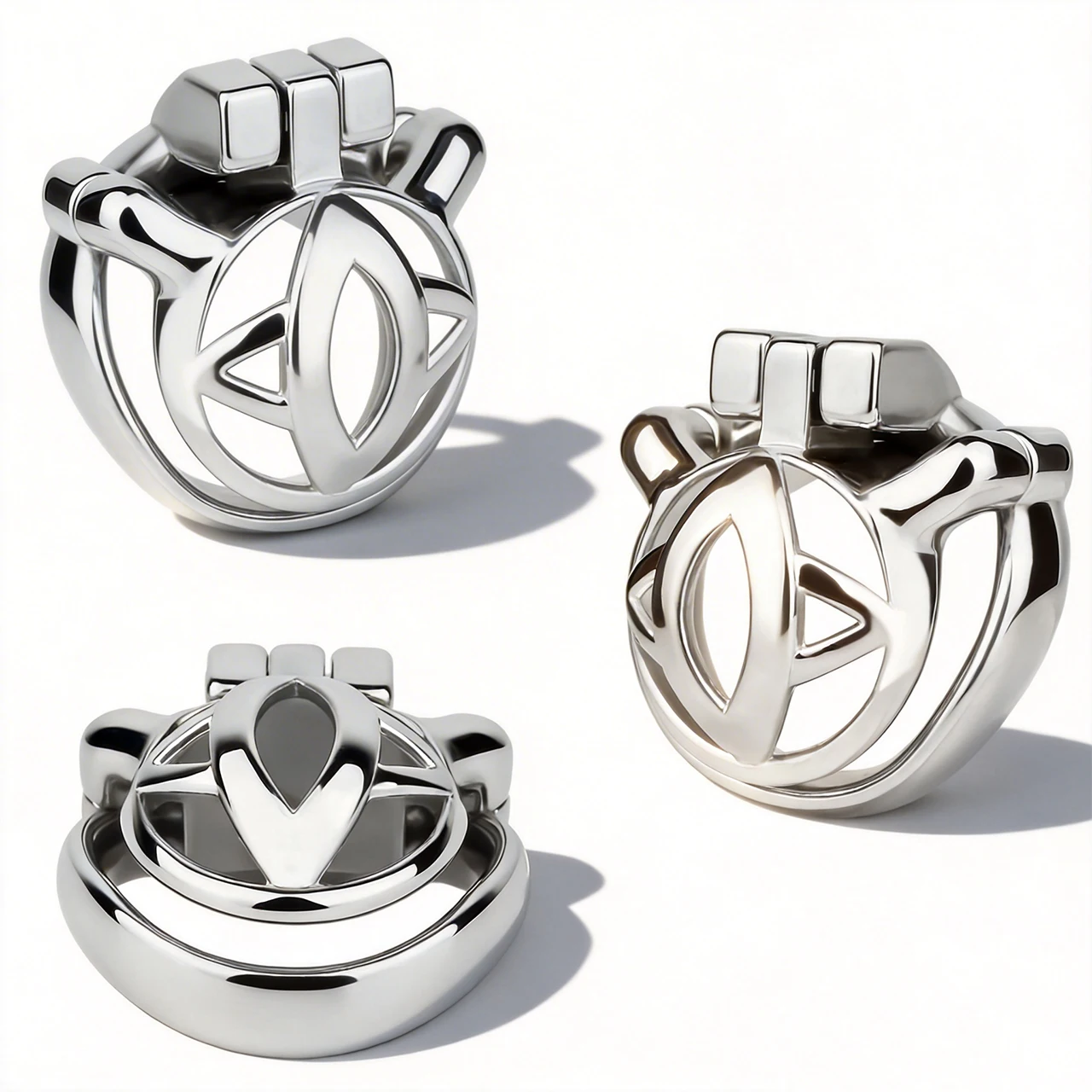 FRRK Breathable Heavy Stainless Steel Chastity Cage For Men With Penis Ring Adult Restraint Device Anti-Cheating Fetish Toys 18+