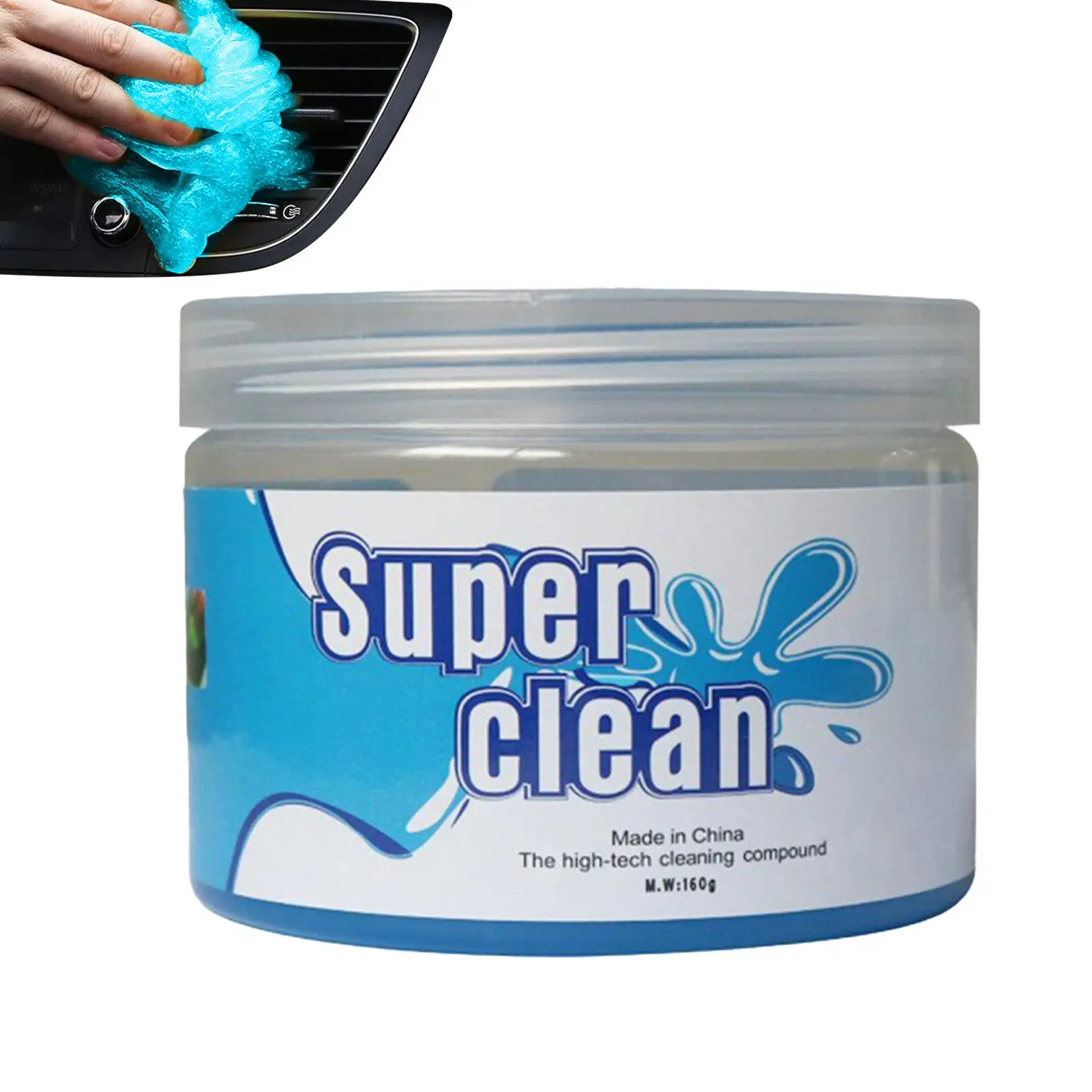 160g Car Wash Interior Car Cleaning Gel Dust Remover Glue Computer Keyboard Dirt Cleaner Supplies Cleaning Accessories