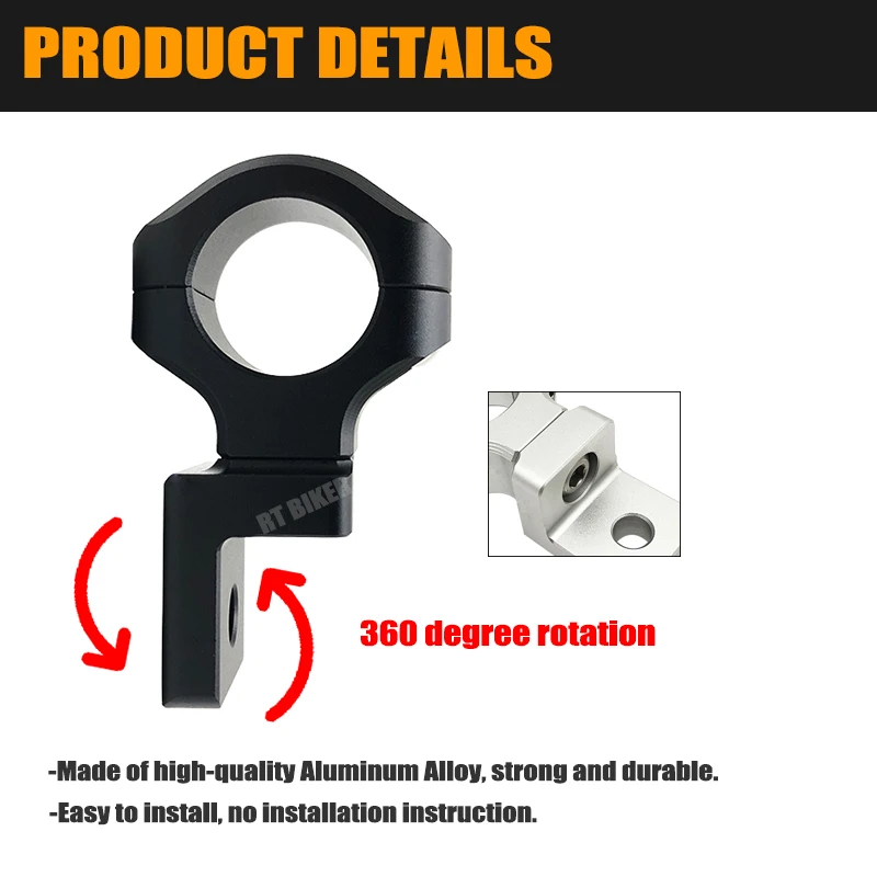 دراجة نارية الأضواء الضباب كشافات بين قوسين المصباح حامل مصباح صالح لهوندا NC750X NC750D CB400X CB500X CB650R X-ADV 750 GL1800 #6