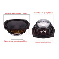 5 inch 8 ohms 120W Speakers Full Frequency Loudspeaker Unit With Ultra Light Neodymium Iron Boron Sound Speakerr Audio