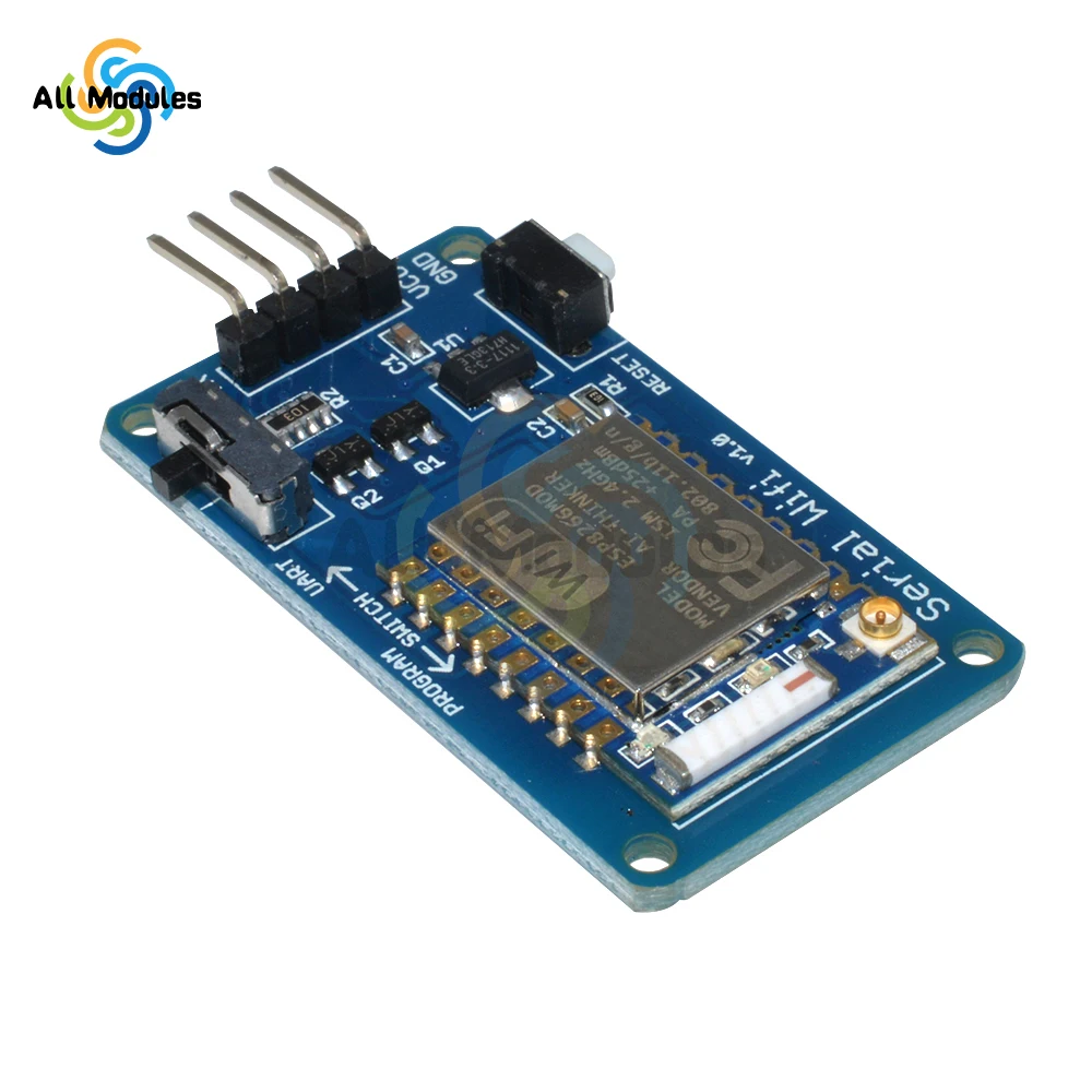 ESP8266 ESP-07 Modulo WiFi seriale V1.0 Adattatore wireless con antenna PCB per progetti fai da te IoT