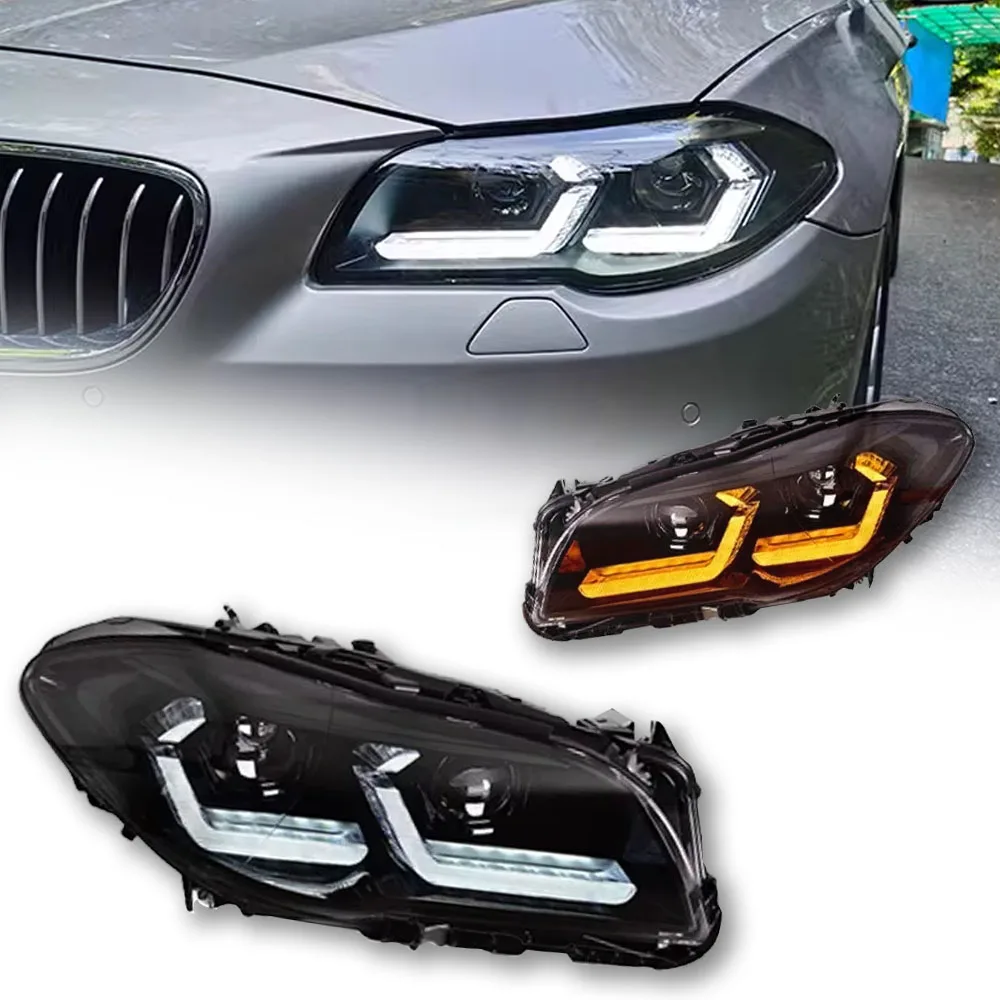 

Car Lights For BMW 5 Series F10 2011-2017 New LED Headlight Upgrade Modified Full Head Lamp Turn Signals Daytime Running Lights