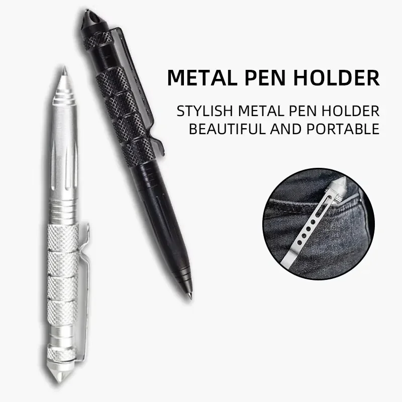 Stylo DulPen multifonctionnel en aluminium de haute qualité, anti-dérapant, portable, autodéfense, brise-vitre en acier, outil de survie