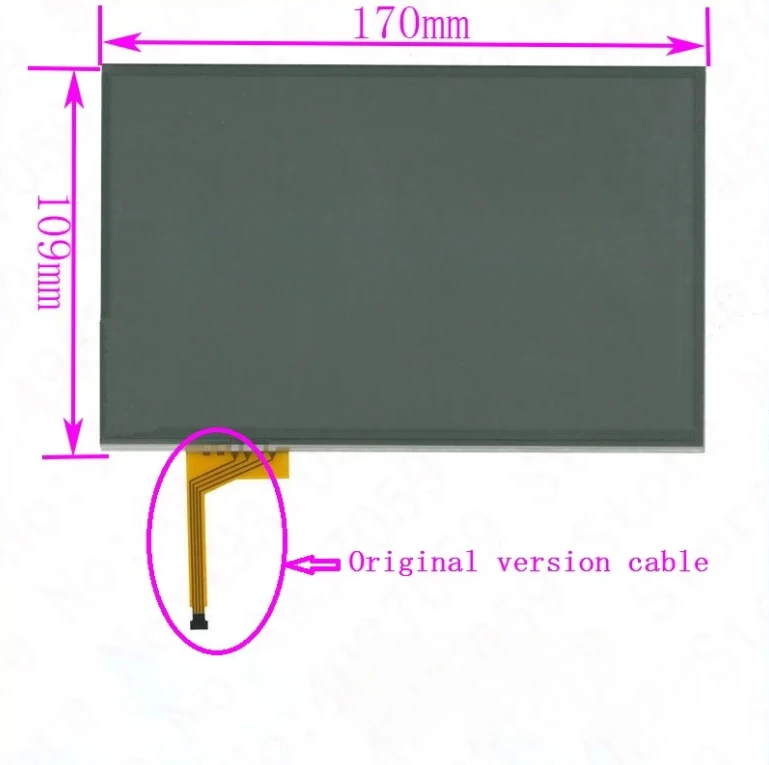 

LTA070B511F LTA070B510F LTA070B LQ070Y5DG01 for IS250 IS300 IS350 car navigation 7 inch touch screen