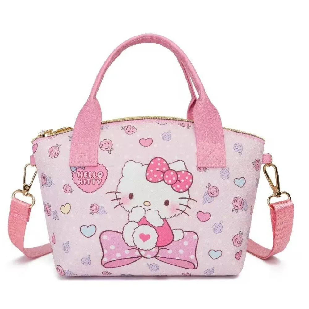 Miniso Sanrio Kuromi Cute Cartoon Crossbody Cosmetic Bag, PU Leather Zipper Handbag, Perfect Shoulder Bag For Daily Use