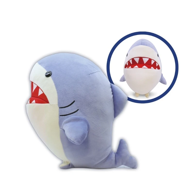 Final Fantasy XIV FF14 Commander Shark Cosplay Anime Plush 30CM Cute Stuffed Plushie Cartoon Pillows Christmas Gifts Boys Girls