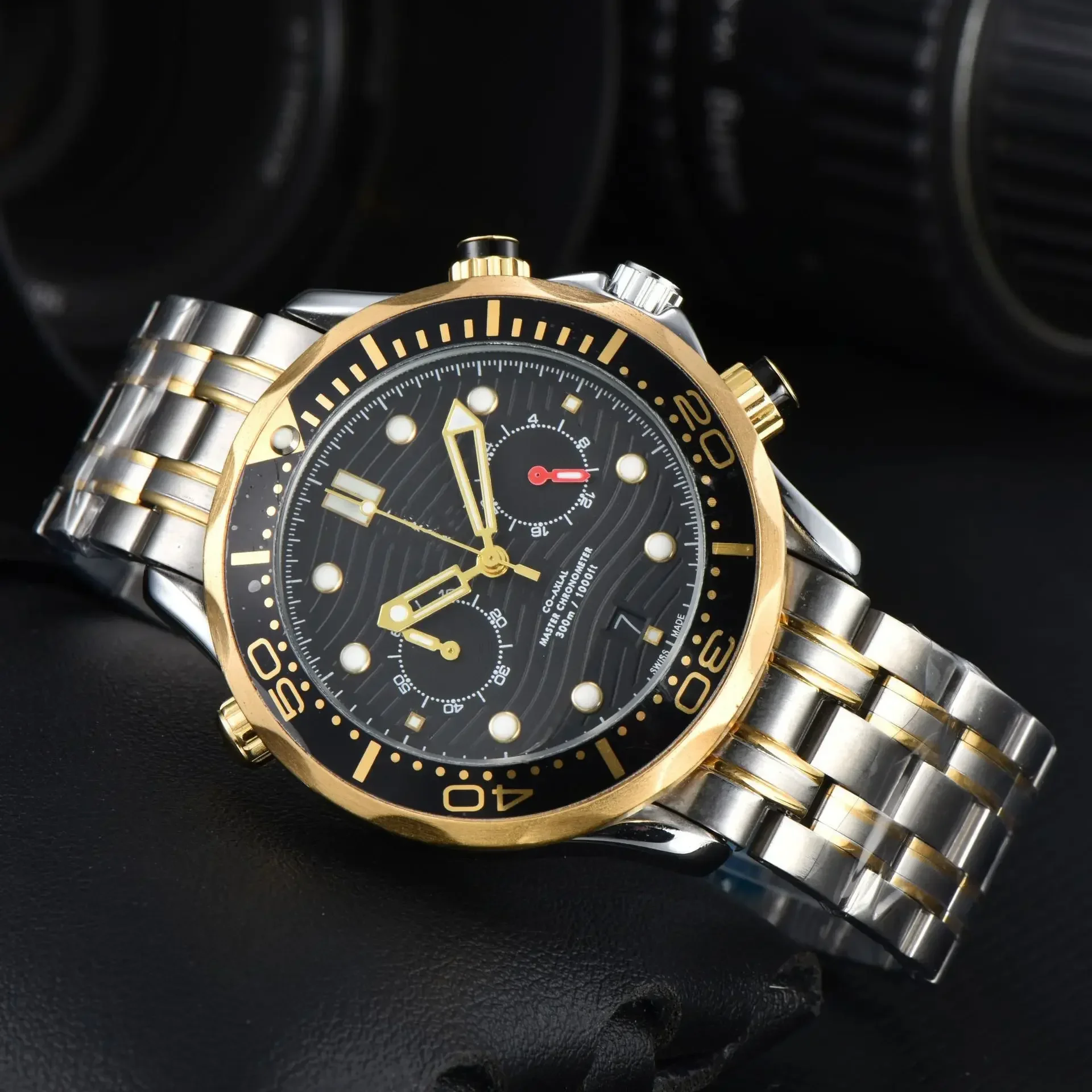 42mm Fully Automatic Mechanical Watch -NH35movement, Ceramic Bezel, Water-resistant Sapphire Crystal, 20mm Steel Band Wristwatch